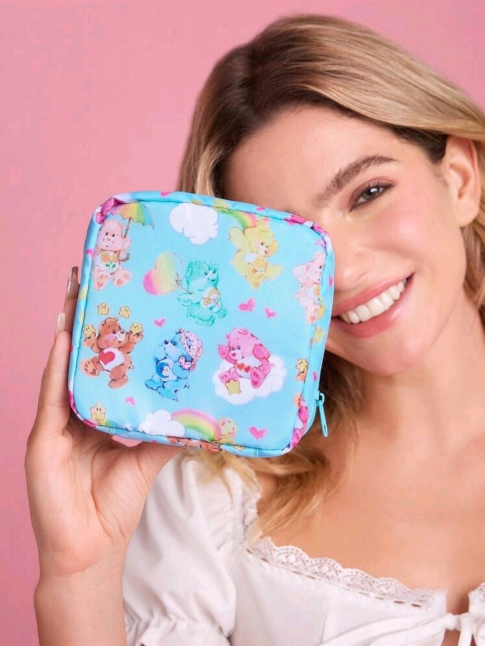 NIP: Blue Care Bears Cosmetic Pouch